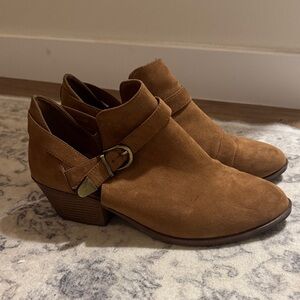 Brown Suede Ankle Boots